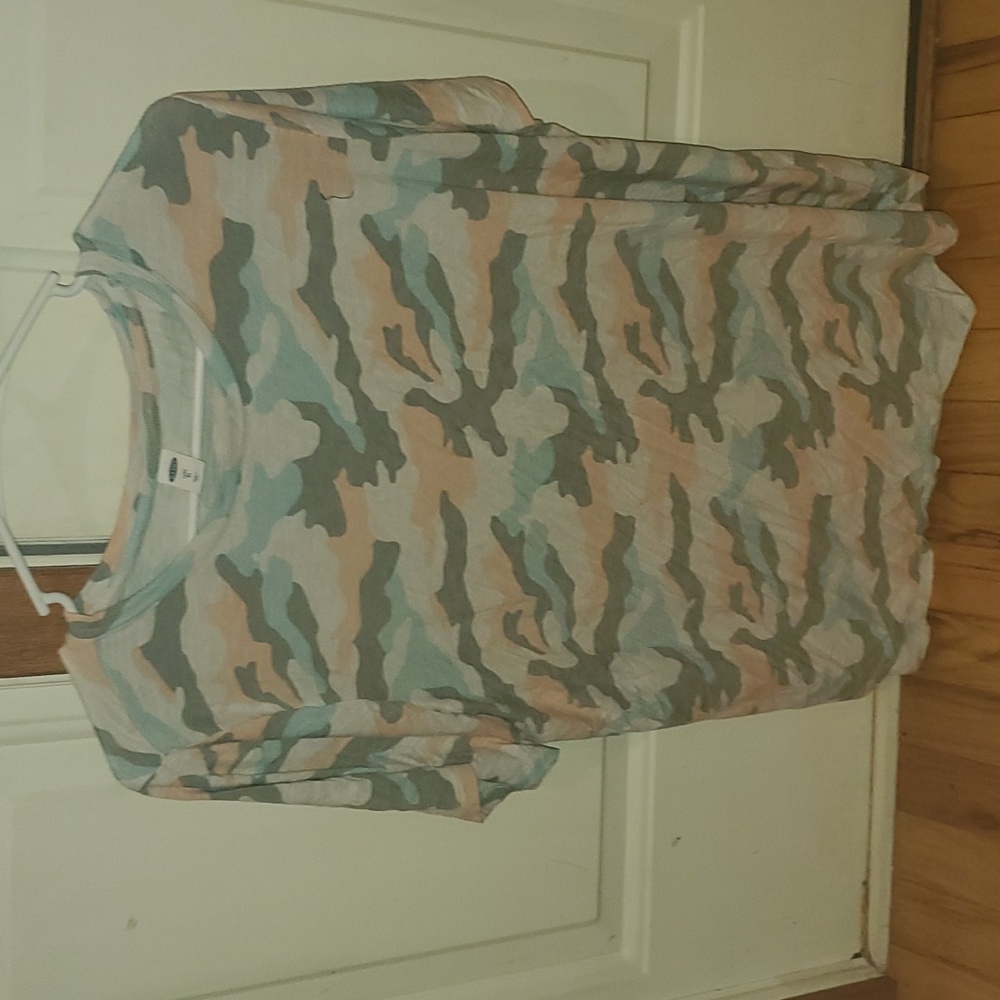 Pink green and blue camo